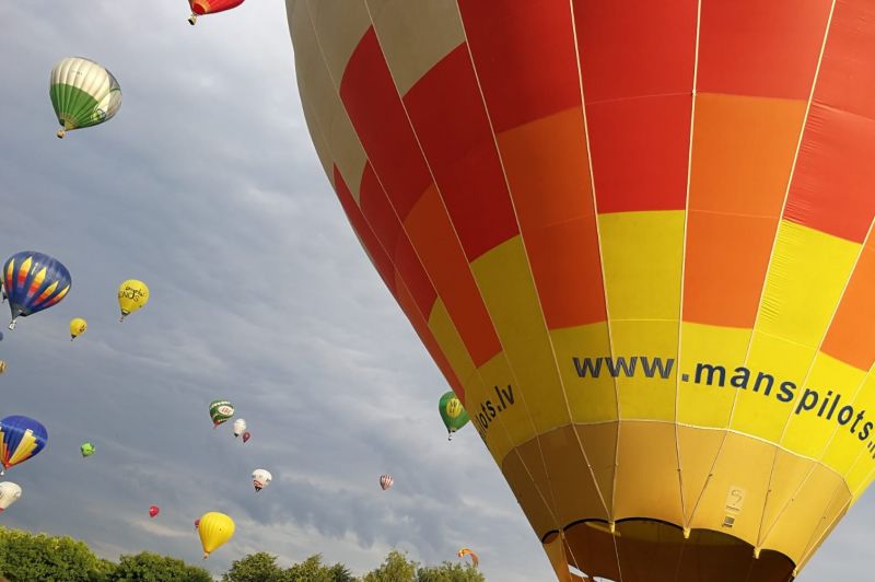 Lidojums ar gaisa balonu, Latvijā