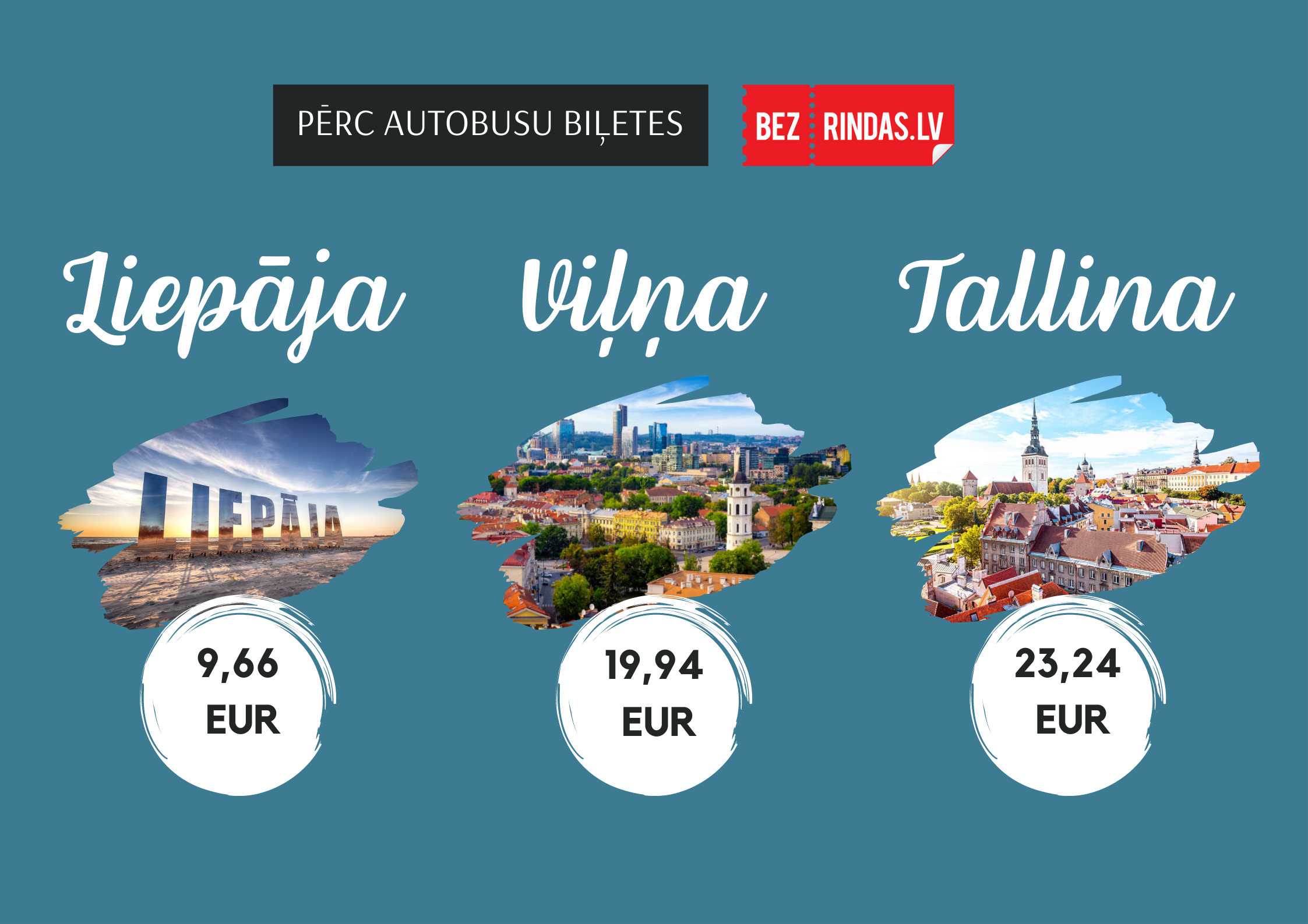 Pērc autobusu biļetes Bezrindas!